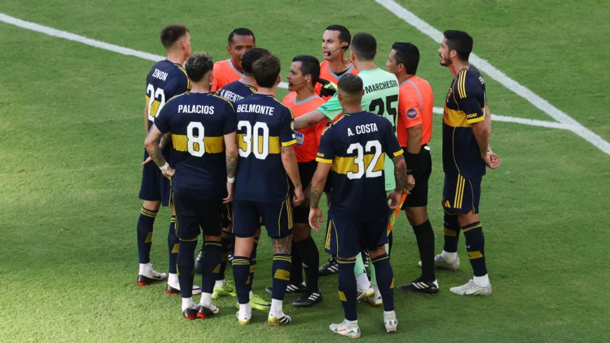 Boca blasts referee's PK call in Benfica comeback