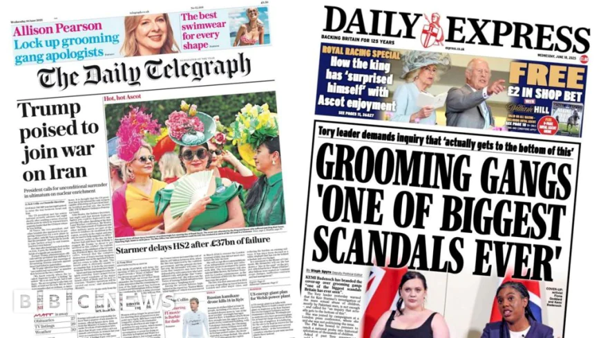'Trump poised for war' and 'Biggest scandal ever'