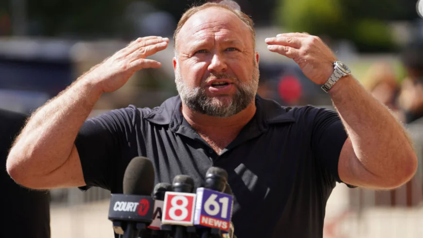 Conspiracy theorist Alex Jones accused of hiding money from Sandy Hook families