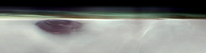 A Martian Volcano in the Mist