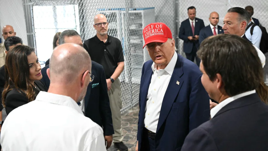 Trump Said ‘Alligator Alcatraz’ Would Hold ‘Menacing Migrants.’ Most Don’t Have Criminal Convictions