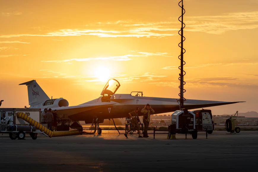 NASA’s X-59 at Sunrise